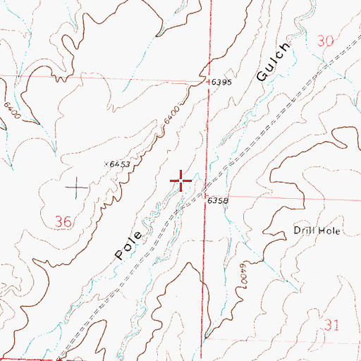 Topographic Map of East Pole Gulch, CO