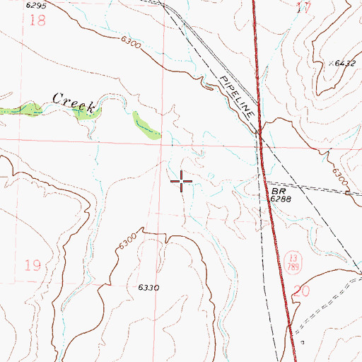 Topographic Map of Timberlake Creek, CO