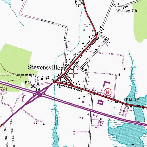 Topographic Map of Christ Lutheran Church Cemetery, MD