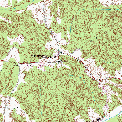 Topographic Map of All Faith Episcopal Cemetery, MD