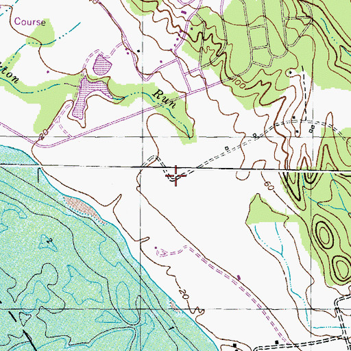 Topographic Map of Barbers Quarter, MD