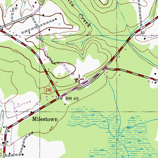 Topographic Map of Bethune Elementary School, MD