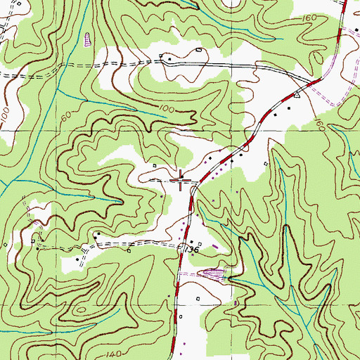 Topographic Map of Birch Hanger, MD