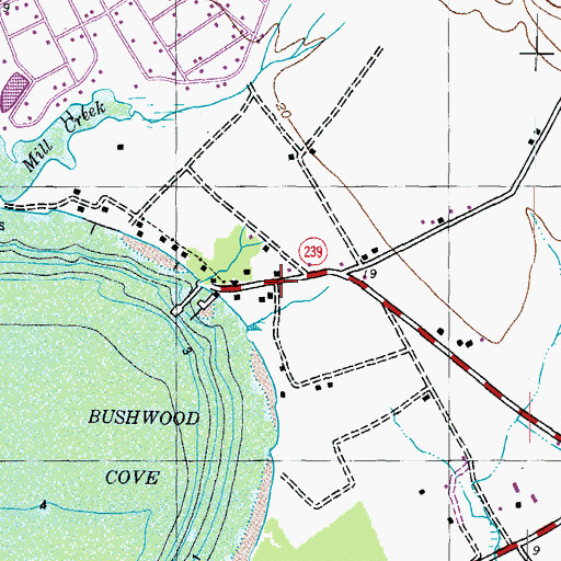 Topographic Map of Blakistone, MD