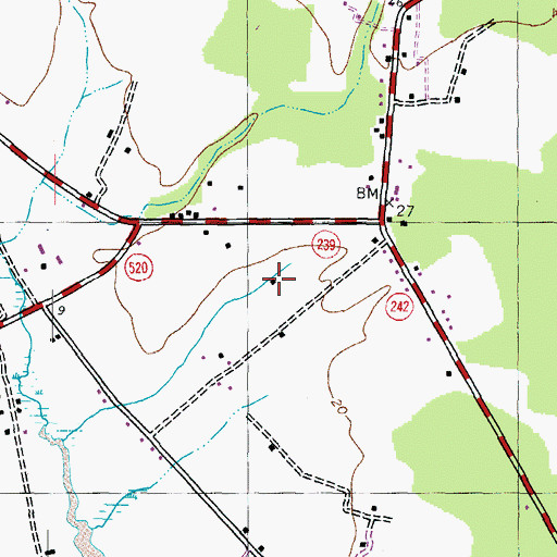 Topographic Map of Bloomfield, MD