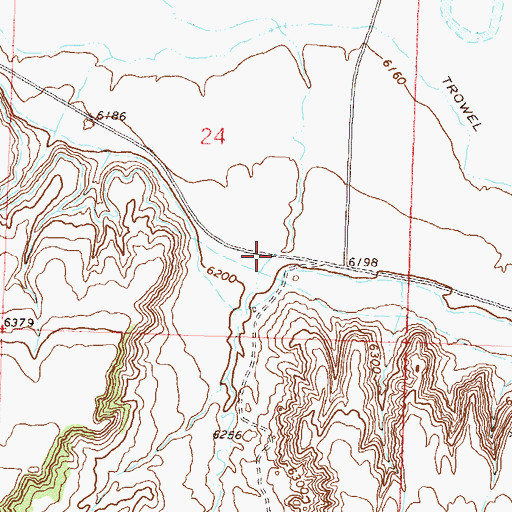 Topographic Map of Thornburgh Gulch, CO