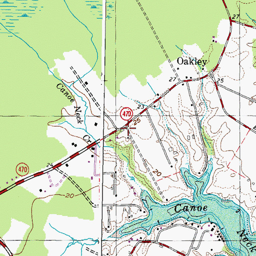 Topographic Map of Burlington, MD