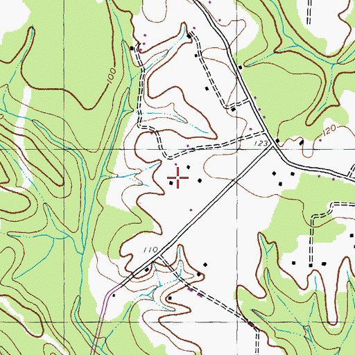 Topographic Map of Bushwood Lodge (historical), MD