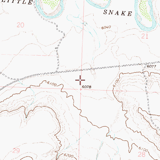 Topographic Map of Bighole Gulch, CO