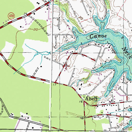 Topographic Map of Collingwood, MD
