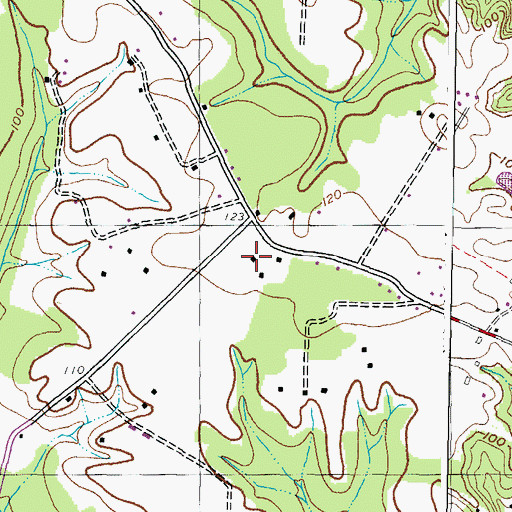 Topographic Map of Dynard Elementary School, MD