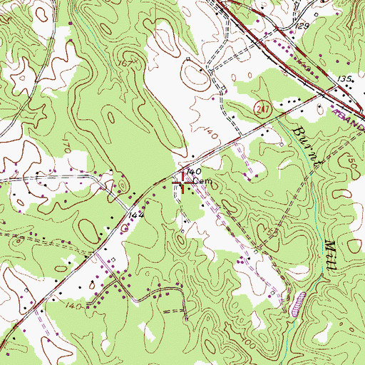 Topographic Map of Galilee Church, MD