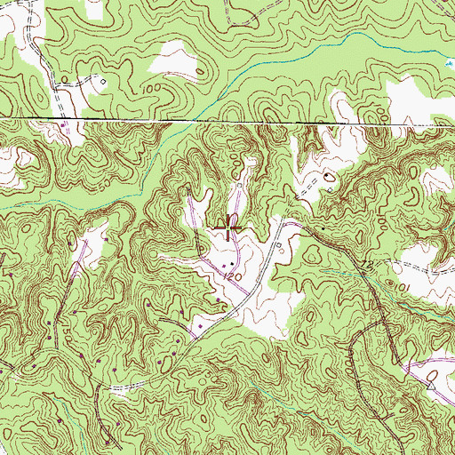 Topographic Map of Hidden River, MD