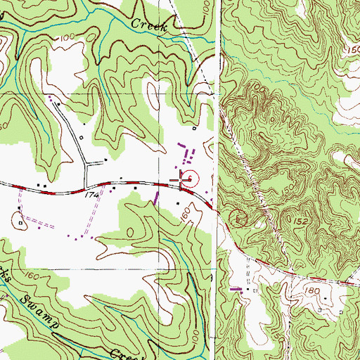 Topographic Map of Horse Range (historical), MD