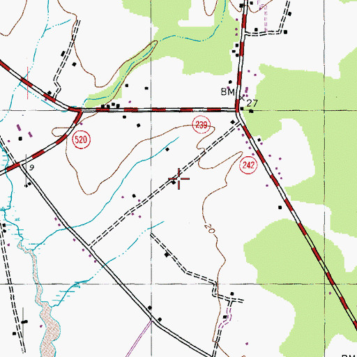 Topographic Map of Maiden Bower, MD