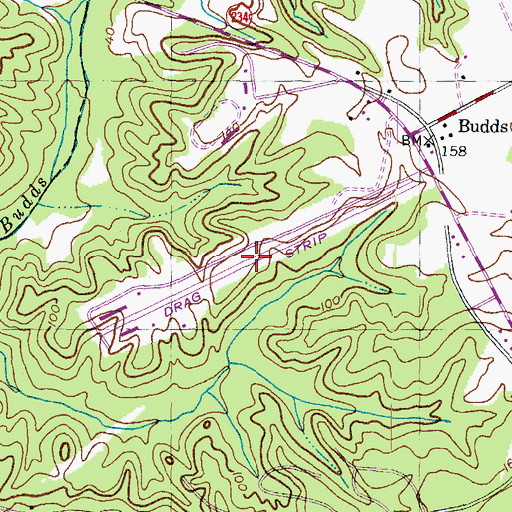 Topographic Map of Maryland International Raceway, MD