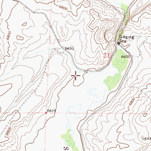 Topographic Map of Mule Creek, CO