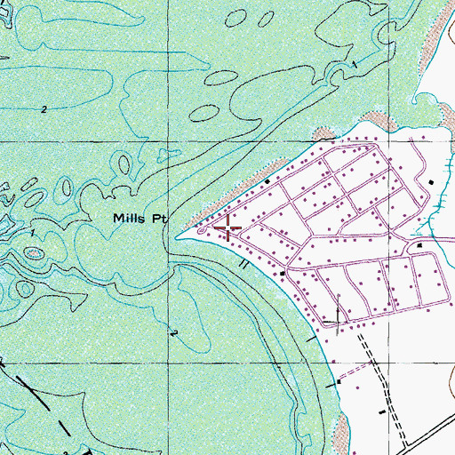 Topographic Map of Mill Point (historical), MD