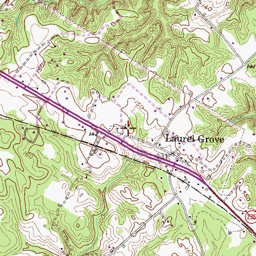 Topographic Map of Mount Zion United Methodist Church, MD