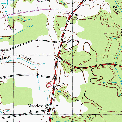 Topographic Map of Neales Hill, MD