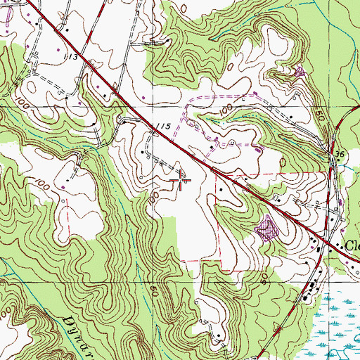 Topographic Map of Neals Lott, MD