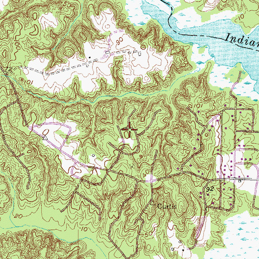 Topographic Map of Patuxent Knolls, MD