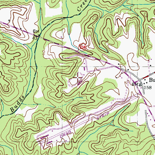 Topographic Map of Potomac Speedway, MD