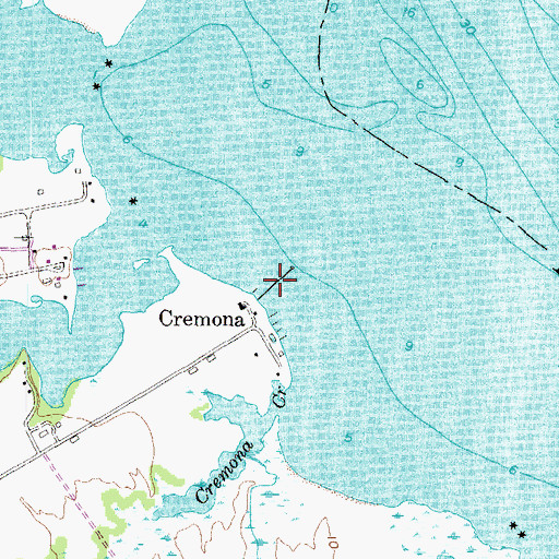 Topographic Map of Reeder Wharf, MD
