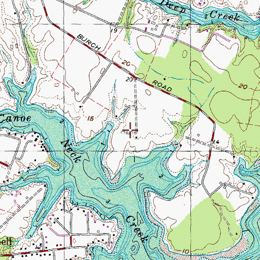 Topographic Map of River View, MD