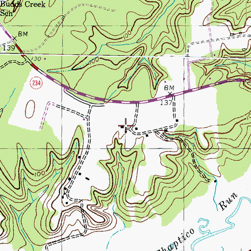 Topographic Map of Savona, MD