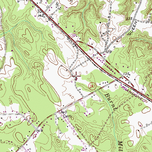 Topographic Map of Summerseat, MD