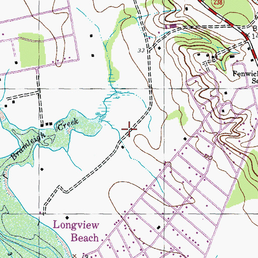Topographic Map of Upper Brambley (historical), MD