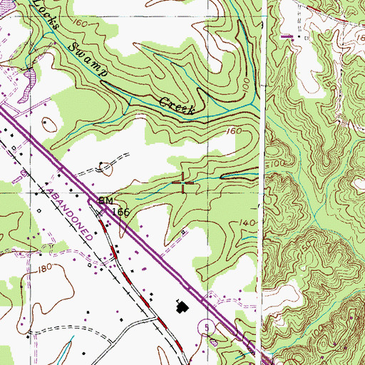 Topographic Map of Wood-N-Dale Estates, MD