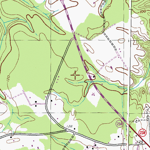 Topographic Map of Clover Dale Acres, MD