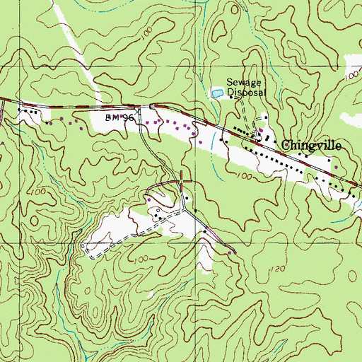 Topographic Map of Belvedere Woodland, MD