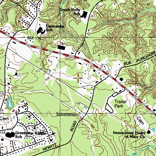 Topographic Map of California Post Office, MD