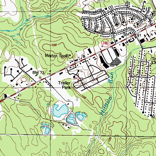Topographic Map of Calvary Church, MD
