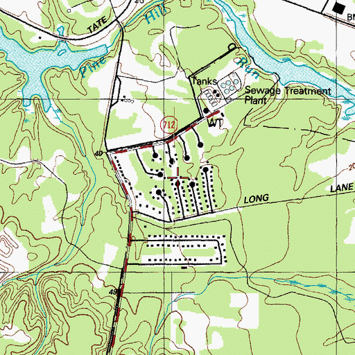 Topographic Map of Cedar Cove, MD