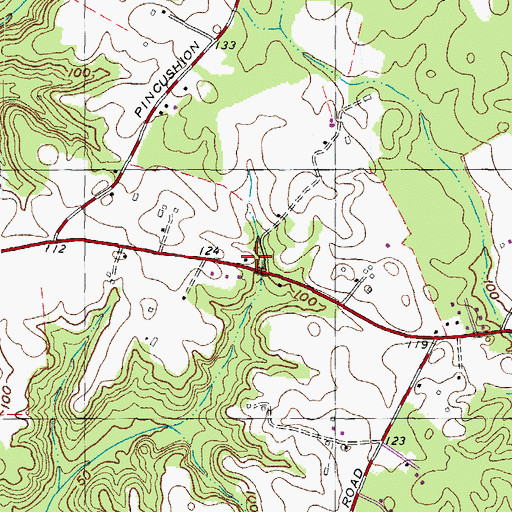 Topographic Map of Clements School (historical), MD