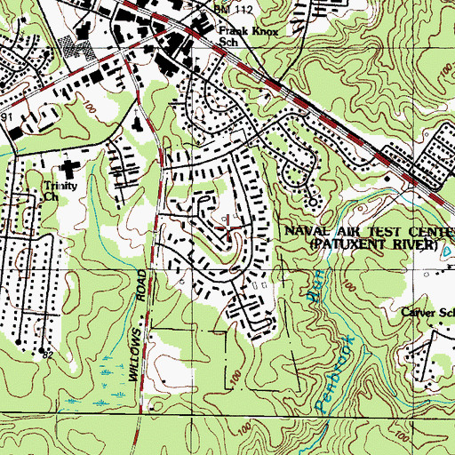 Topographic Map of Colony Square, MD