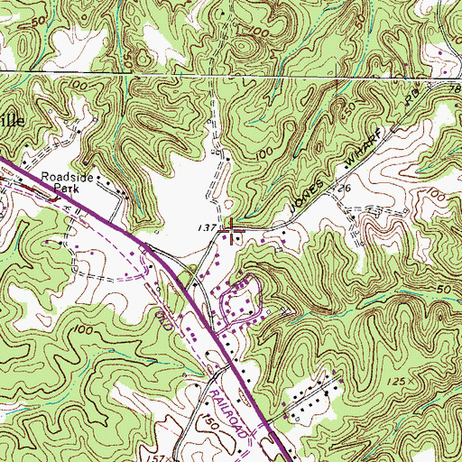 Topographic Map of Cuthberts Fortune (historical), MD