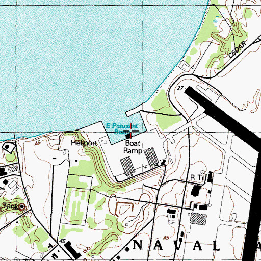 Topographic Map of East Patuxent Basin, MD