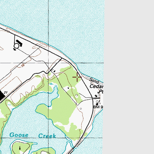 Topographic Map of Ettonhead Manor House (historical), MD