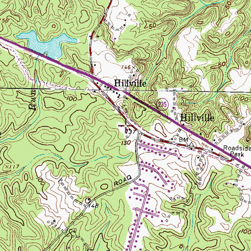 Topographic Map of Fenwick Inn (historical), MD