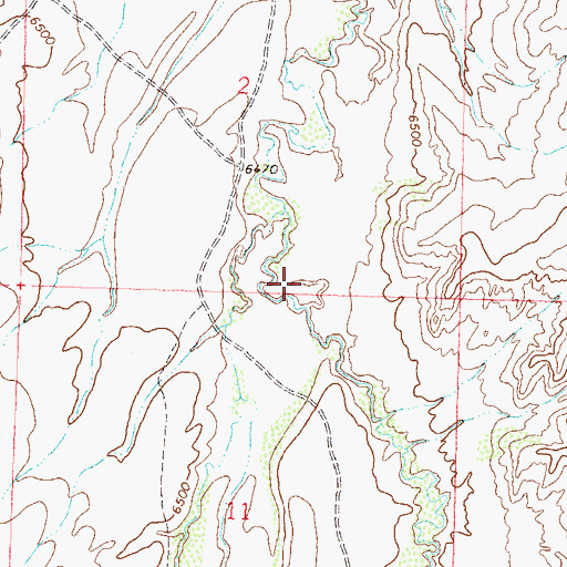 Topographic Map of Mud Spring Draw, CO