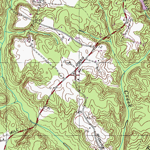 Topographic Map of Friendship School (historical), MD