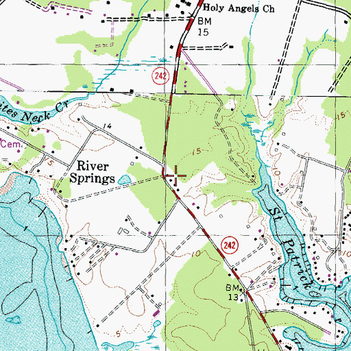 Topographic Map of Gerard Chapel (historical), MD