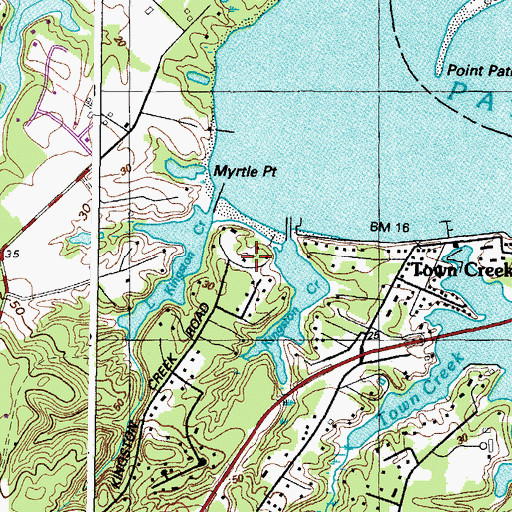 Topographic Map of Kingston, MD