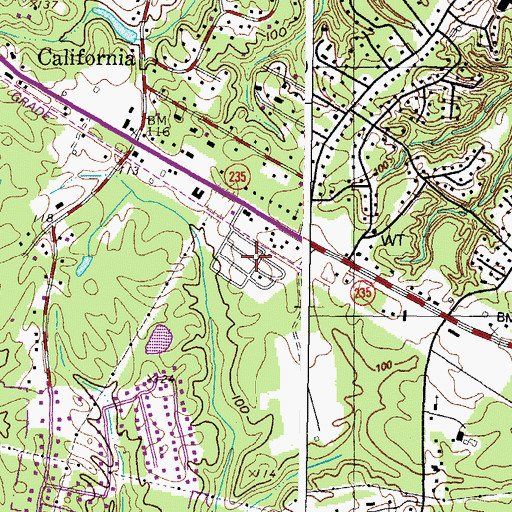 Topographic Map of Maryland Manor, MD