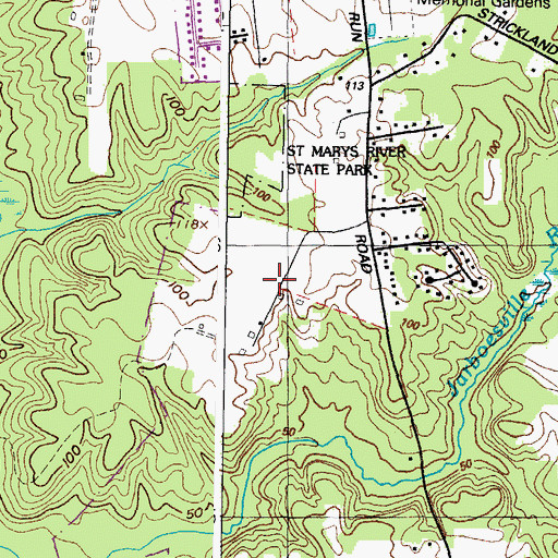 Topographic Map of Matthews Folly, MD